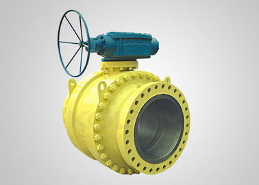 API 6D Valvola a sfera montata su trunnion 2-36 pollici WCB CF8 Ingranaggi azionati