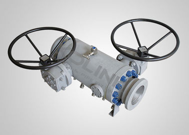 API 6D DBB Valvola a sfera doppio blocco e sanguinamento, sigillo a bolla stretta, flange