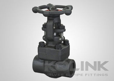 API 602 Valvola di cancello in acciaio forgiato, valvola di cancello saldata a presa con porta regolare ridotta