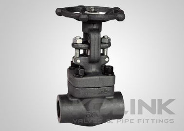 Valvola di cancello in acciaio forgiato con filo di fine NPT Classe di cuneo solido 800-1500