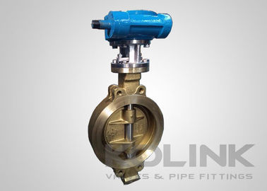 Triple Offset Bronzo C95500 Valvola farfalla doppio eccentrico Wafer Flanged