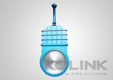 Valvola di porta a coltello di grandi dimensioni corpo fabbricato cappuccio a bullone flange lunga durata di vita