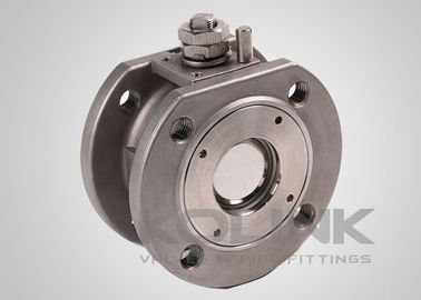 Valvola a sfera di tipo wafer, valvola a sfera sottile in acciaio inossidabile CF8 CF8M F304 F316