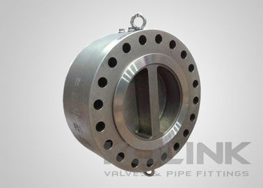 Valvola di ritegno a disco doppio in acciaio inox per flangia a wafer 2-48 pollici