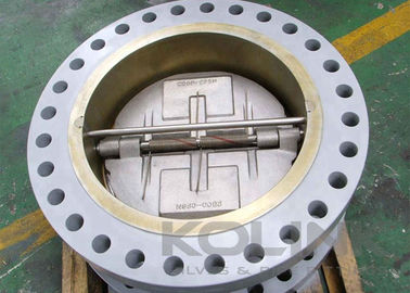 Valvola di ritegno a disco doppio in acciaio inox per flangia a wafer 2-48 pollici