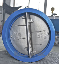 Valvola di ritegno a disco doppio in ghisa sferoidale tipo wafer 2-48 pollici Classe 150-1500