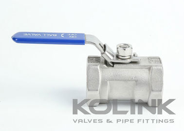 Valvola a sfera in acciaio inossidabile da 1 pezzo BSP Velo NPT Ridotto 1000 WOG