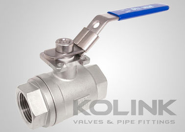 Valvola a sfera in acciaio inossidabile a 2 pezzi BSPT NPT 1000PSI Full Bore