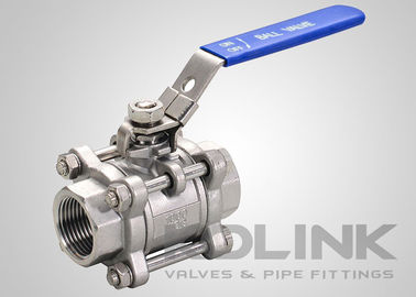 Valvola a sfera in acciaio inossidabile a 3 pezzi BSP Dispositivo di blocco SS304 SS316 saldato a presa