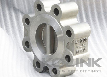 Valvola di ritegno a doppio battente con alette per wafer in acciaio fuso DN50 a DN1200