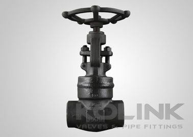 Cappuccio saldato Valvola a sfera in acciaio forgiato Ruota a mano NPT a filo Classe 800-2500