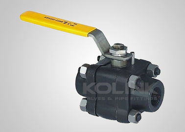 2pc Valvola a sfera in acciaio forgiato, con presa saldata / fine NPT, CL150-1500 A105 F304