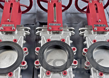 Attraverso condotto Slurry Knife Gate Valve 2-24 pollici DN50-600