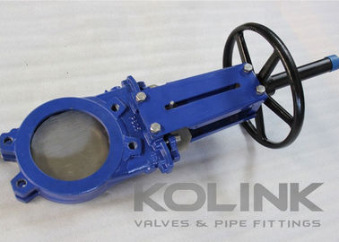 Valvola di cancello a coltello di ferro flessibile con tronco in rialzo a seduta resiliente 2&quot; - 48&quot;