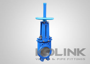 Valvola di cancello a coltello di ferro flessibile con tronco in rialzo a seduta resiliente 2&quot; - 48&quot;